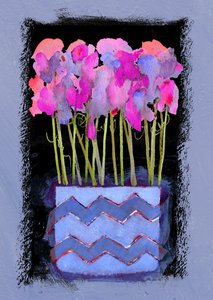 Sweet Peas by Clive Metcalfe